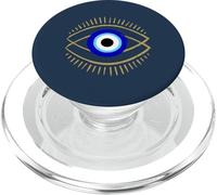 Mal de Ojo Azul con símbolo de protección mística para Hombres y Mujeres PopSockets PopGrip para MagSafe