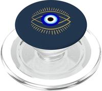 Mal de Ojo Azul con símbolo de protección mística para Hombres y Mujeres PopSockets PopGrip para MagSafe