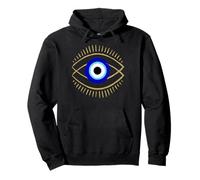 Mal de Ojo Azul con símbolo de protección mística para Hombres y Mujeres Sudadera con Capucha