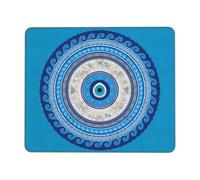 Mal De Ojo Azul Griego Matiasma Alfombrilla De Ratón Portátil Alfombrillas De Mouse Antideslizante Alfombrilla para Ratón para Juego Oficina Computadora 25X30Cm