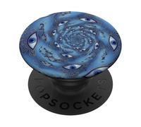 Mal de Ojo Espiral Protección mística Espiritual Boho Ojos PopSockets PopGrip Adhesivo