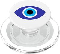 Mal de Ojo Minimalista como Simple Nazar Azul es símbolo Espiritual PopSockets PopGrip para MagSafe