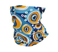 Mal De Ojo Turco Étnico Ojo Que Todo Lo Ve Azul Blanca Unisex Braga De Cuello Transpirable Bufanda Tubular Resistente Al Viento Calentador De Cuello para Correr Senderismo Verano Ciclismo