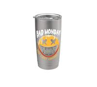 Mal lunes no puedes controlarme Vaso térmico de acero inoxidable de doble pared