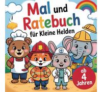 Mal und Rate-buch für kleine Helden zum Ausmalen und Berufe raten für kleine Helden ab 4 Jahren