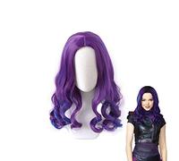 Mal Wig Cosplay Descendientes 3 Pelo sintético resistente al calor Moda Mujer Pelucas rizadas MZ-1442