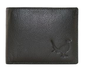 Mala Grayson Leather Pheasant RFID - Cartera plegable (11,5 x 9 x 2 cm), color negro, Black, S, Plegable