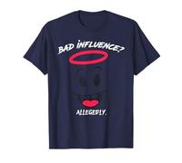 ¿Mala influencia? Supuestamente - Funny Clown Red Halo Sarcasmo Camiseta
