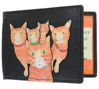 Mala Kitty Crew Collection 620TC_36 - Tarjetero de viaje de piel, Black, Talla única