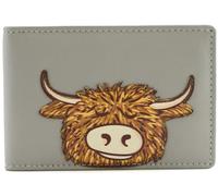 Mala Leather Bella Collection 695_33 - Tarjetero de viaje con bloqueo RFID, gris, Talla única, Moderno