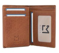 Mala Leather Bloomsbury Collection - Cartera de piel con bloqueo RFID 1045_17, Tan, Talla única, Moderno