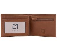 Mala Leather Bloomsbury Collection - Cartera de piel con bloqueo RFID 1049_17, Tan, Talla única, Moderno