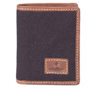 Mala Leather Canvas & Hunter - Soporte de piel para notas, tarjetas e identificación, protección RFID, con 2 secciones para notas, 6 ranuras para tarjetas, 2 ventanas de identificación, 10 x 10 x 2 cm