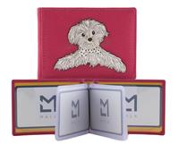 Mala Leather Coco Puppy - Soporte para tarjetas de identificación RFID, capacidad para 12 tarjetas, 10 x 7 x 1 cm, con bolsa para el polvo, Pink, 10 X 7 Centimeters, Moderno