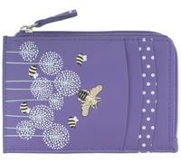 Mala Leather Colección Moonflower Monedero/Tarjetero de Piel RFID 4249_56 Morado
