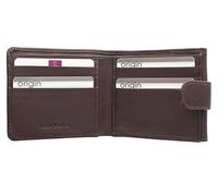 Mala Leather Colección Origin Cartera de Cuero con Protección RFID y Bolsillo Exterior para Monedas 155_5 Marrón