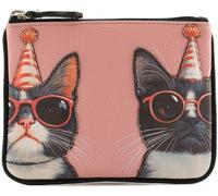 Mala Leather Cool Cats - Monedero pequeño de piel RFID 4330_39, Black, Talla única, moderno