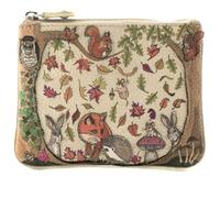 Mala Leather Foxglove - Monedero y tarjetero de piel para mujer, diseño de animales del bosque, erizo, zorro, búho, conejo