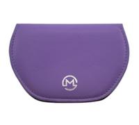 Mala Leather Funda magnética para gafas unisex de piel auténtica con cierre magnético, se adapta a la mayoría de gafas, Morado (, 12.5 x 8.5 Centimeters