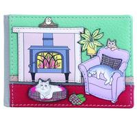 Mala Leather Hamish's House Collection - Tarjetero RFID 601_16 para viaje, gris, Talla única