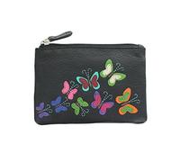 Mala Leather Harper Collection - Monedero de piel con protección RFID 4170_9, Black, Talla única, moderno