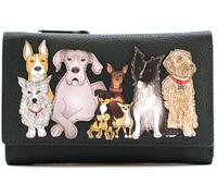 Mala Leather Kennel Crew Collection - Cartera de piel con triple pliegue RFID 3692_40, gris, One Size, Moderno