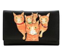 Mala Leather Kitty Crew Cats RFID - Monedero grande de tres pliegues para gatos (color negro), Black, Contemporáneo