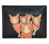 Mala Leather Kitty Crew Collection - Tarjetero de viaje de piel RFID 620_36, Black, Talla única