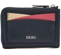 Mala Leather Kora Collection 3699_45 - Monedero con llavero RFID, Navy, Talla única, moderno