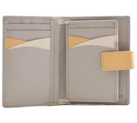 Mala Leather Kora Collection - Cartera de piel RFID 3701_45, gris, Talla única, moderno