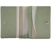 Mala Leather Kora Collection - Cartera pequeña de piel RFID 3700_45, Green, Talla única, moderno