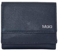 Mala Leather Kora Collection - Cartera pequeña de piel RFID 3703_45, Navy, Talla única, moderno