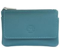 Mala Leather Origin 4110-5 - Monedero RFID, Teal, Talla única, Moderno