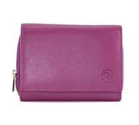 Mala Leather Origin - Cartera de piel suave compacta para mujer, protección RFID, 8 ranuras para tarjetas, ventana de identificación, sección de monedas con cremallera, caja de regalo, 12 x 9,5 cm