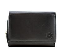 Mala Leather Origin - Cartera de piel suave compacta para mujer, protección RFID, 8 ranuras para tarjetas, ventana de identificación, sección de monedas con cremallera, caja de regalo, 12 x 9,5 cm