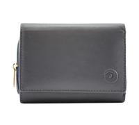 Mala Leather Origin - Cartera de piel suave compacta para mujer, protección RFID, 8 ranuras para tarjetas, ventana de identificación, sección de monedas con cremallera, caja de regalo, 12 x 9,5 cm
