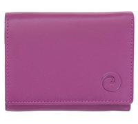 Mala Leather Origin Collection 3273_5 - Monedero compacto de piel con protección RFID, Berry, Talla única, Moderno