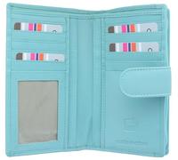 Mala Leather Origin Collection 3696_5 - Monedero de piel con protección RFID, Turquoise, Talla única, Moderno