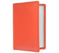 Mala Leather Origin Collection - Tarjetero de piel con protección RFID 610_5, Orange, Talla única, Moderno