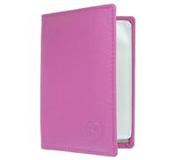 Mala Leather Origin Collection - Tarjetero de piel con protección RFID 610_5, Pink, Talla única, Moderno