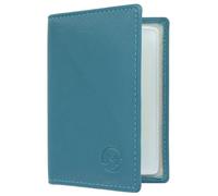 Mala Leather Origin Collection - Tarjetero de piel con protección RFID 610_5, Teal, Talla única, Moderno