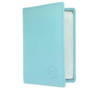 Mala Leather Origin Collection - Tarjetero de piel con protección RFID 610_5, Turquoise, Talla única, Moderno