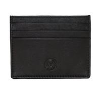 Mala Leather Origin - Tarjetero de piel con bolsillo con cremallera, bloqueo RFID delgado con 3 ranuras para tarjetas y bolsillo central, monedero minimalista genuino para tarjetas y monedas, 10,5 x