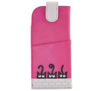 Mala Leather Peek a Boo Cats Collection 5194_01 - Funda de piel para gafas, rosa, Taille unique