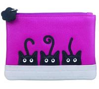 Mala Leather Peek a Boo Cats Collection - Monedero de piel con bloqueo RFID 4290_01, Pink, Talla única