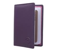 Mala Leather - Protector unisex de piel para tarjetas de crédito morado morado