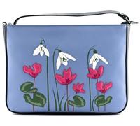 Mala Leather Snowdrop Collection 7424_37 - Bolso de hombro de piel, Blue, Talla única, Contemporáneo