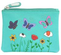 Mala Leather Sophia Collection RFID 4215_42 - Monedero de piel suave, Turquoise (Verde) - 4215_42