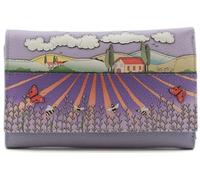 Mala Leather The Cotswold Collection Monedero de Piel con Bloqueo RFID 3671_26 Lila