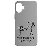 Mala señal, no es una buena señal, divertido, sarcástico Carcasa para iPhone 16 Plus